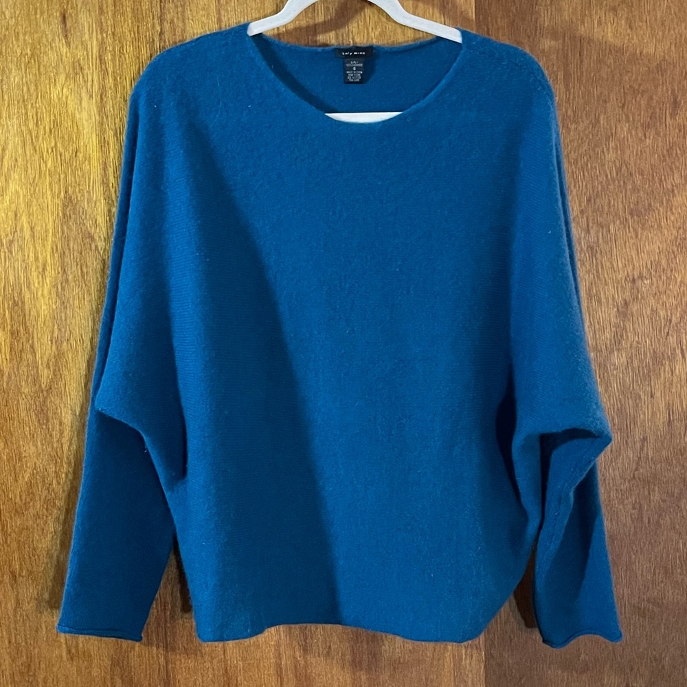 Cashmere Blue Sweater by Only Mine Sz S